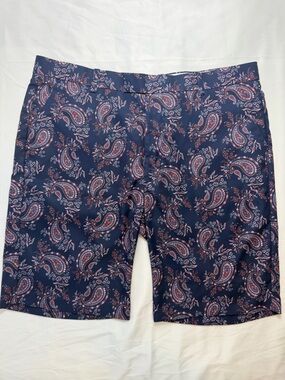 36-38 Purple and Paisley Print Shorts